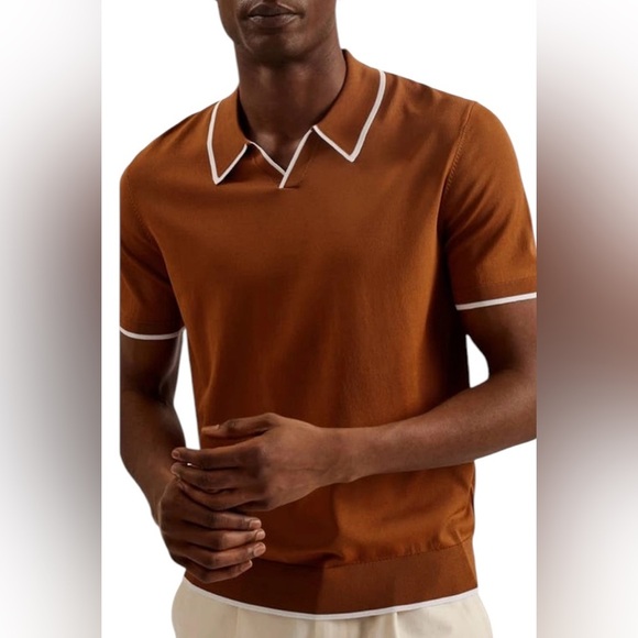 Ted Baker London Stortfo stretch polo size 5 in excellent like-new condition - Picture 1 of 7